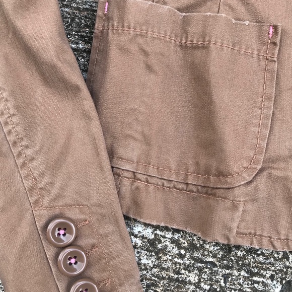 Aeropostale cotton brown blazer medium - Picture 9 of 16